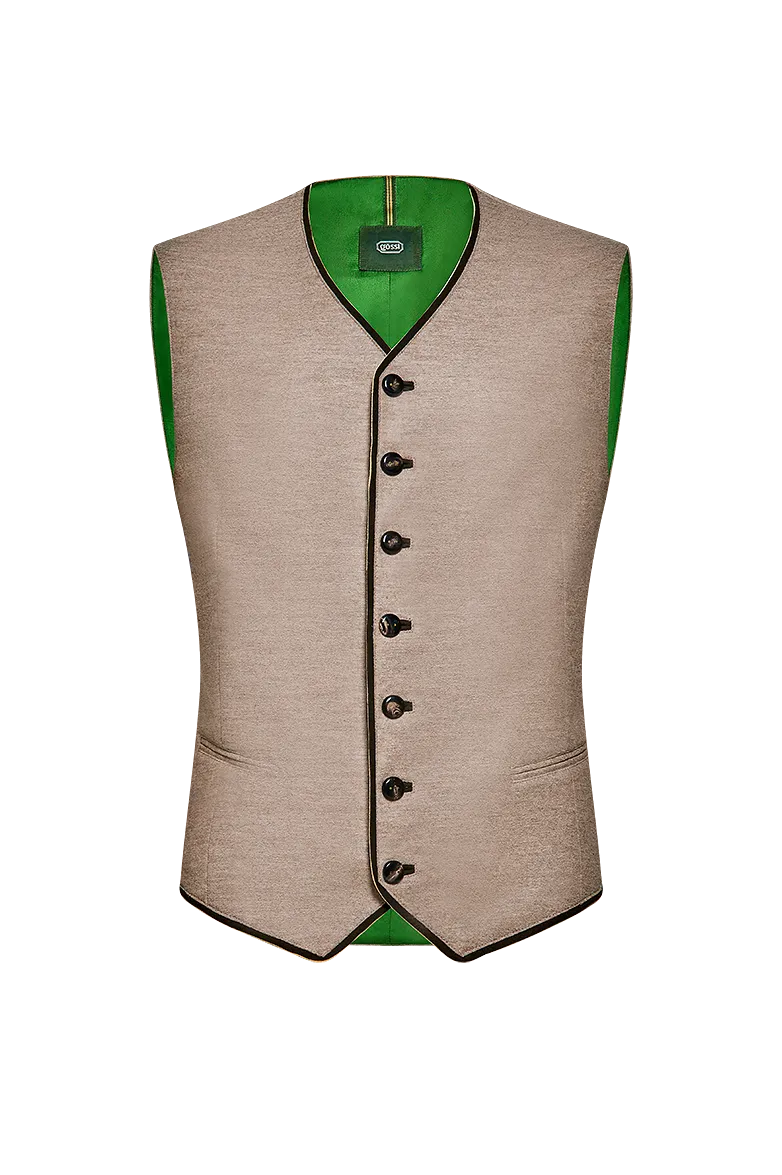 g-ssl-sommerwalk-gilet-herren-walk-gilet-natur-mit-hirschleder image 1