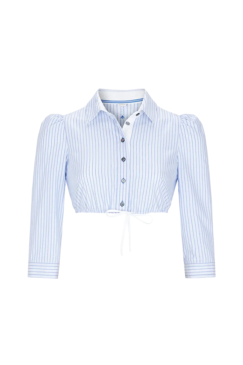 g-ssl-dirndl-goes-new-york-damen-dirndlbluse-3-4-arm-blau image 1
