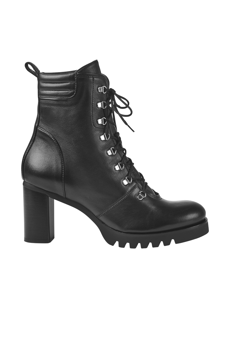g-ssl-stiefelette-damen-schn-rstiefelette-aus-glattleder-grau-schwarz image 3