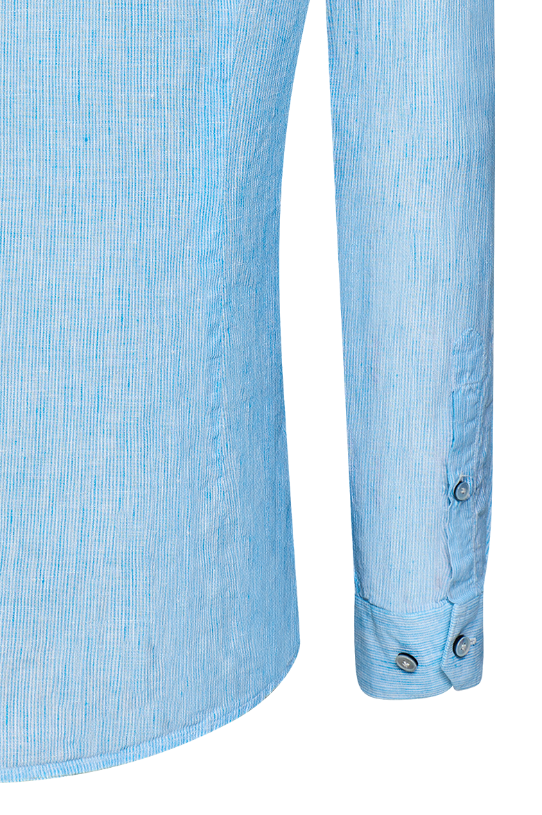 g-ssl-gegen-die-hitz-leinenhemd-button-down-blau-gestreift image 6