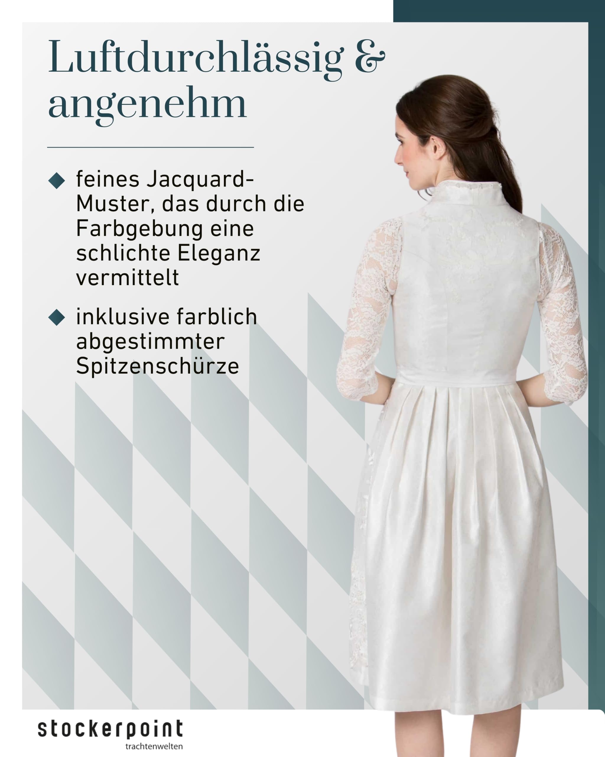 bergfeuer-damen-josefina-midi-dirndl-creme-mit-spitzensch-rze image 4