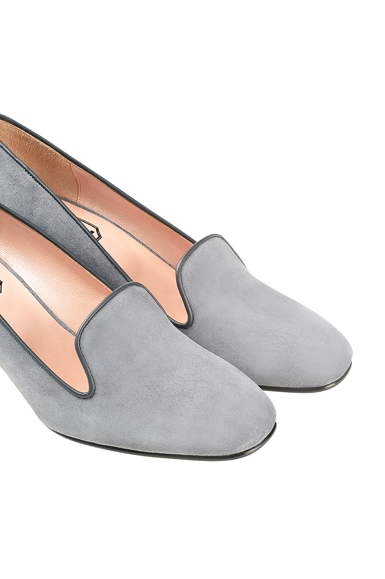 g-ssl-zeitlose-klassiker-slipper-veloursleder-grau-schwarz-damen image 3