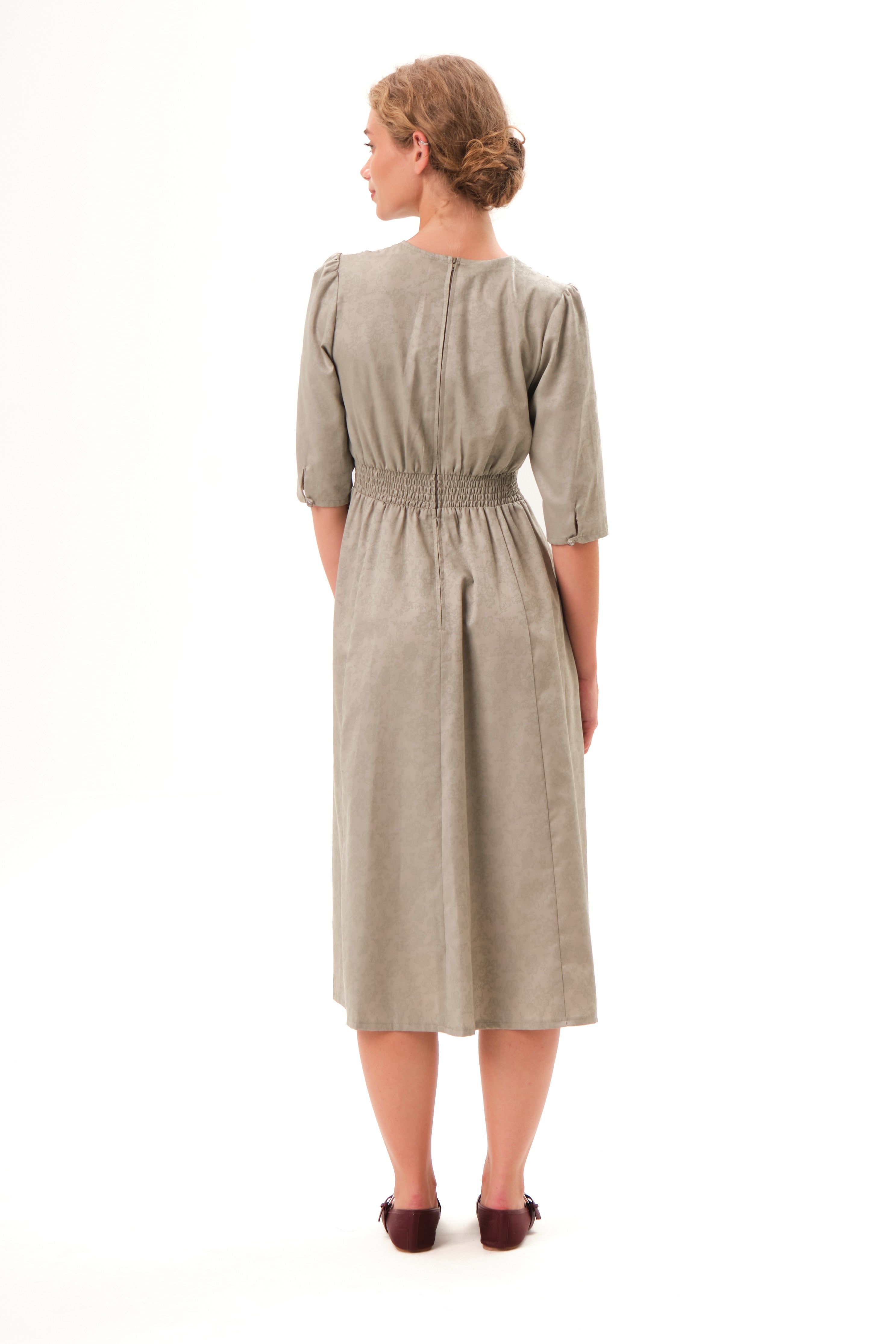 felicitas-kathena-damen-kleid-baumwolle-3-4-rmel image 2
