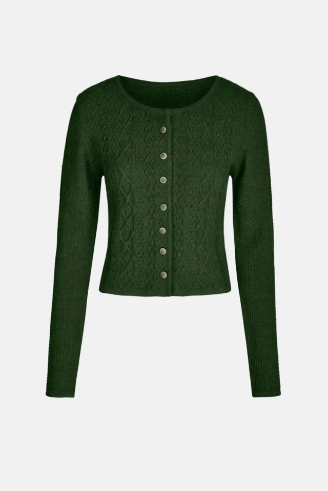 felicitas-damen-strickcardigan-gries-tailliertes-dirndl-strickj-ckchen image 1