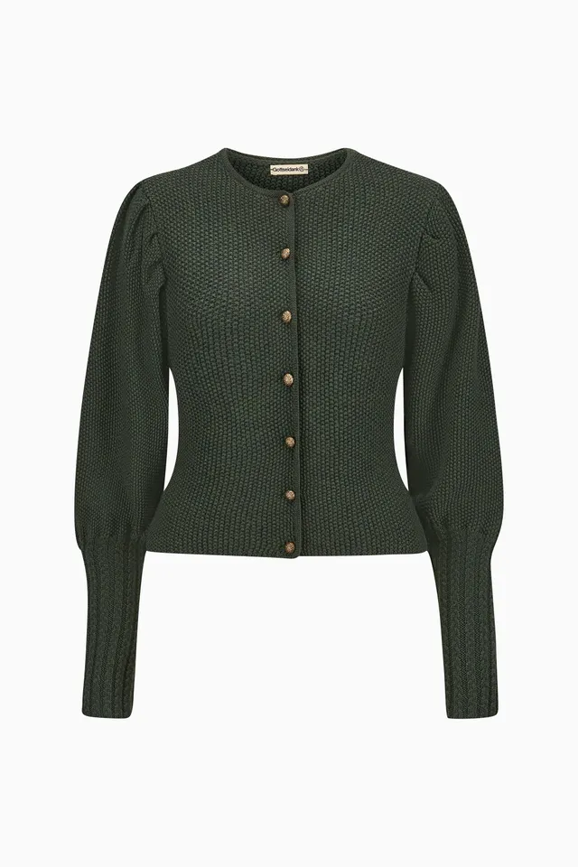 gottseidank-damenstrickjacke-gisela-uni-puff-rmel image 1