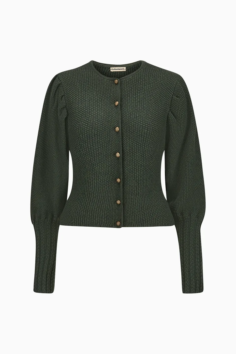 gottseidank-damenstrickjacke-gisela-uni-puff-rmel image 1