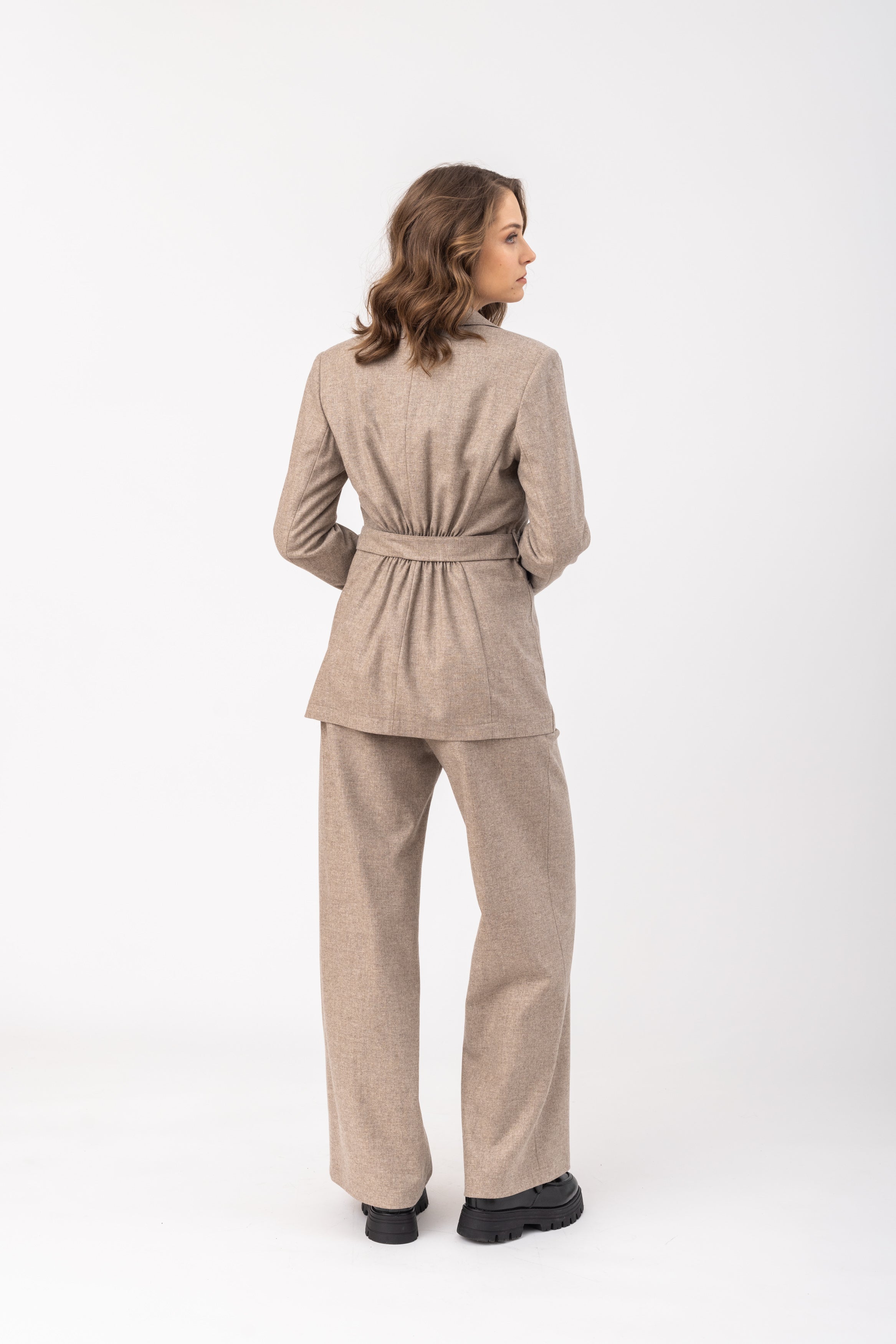 felicitas-jerica-damen-blazer-wollmischung-bindeg-rtel image 4