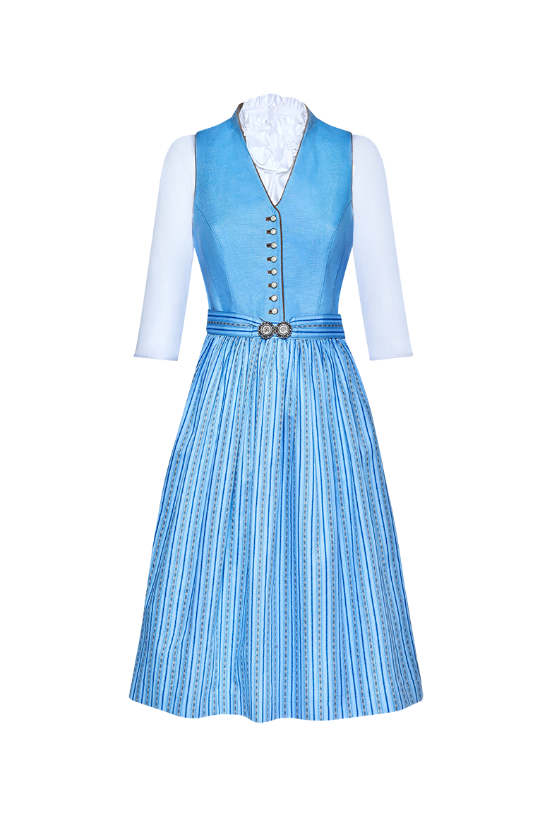 g-ssl-dirndl-mit-stehkragen-blau-70-cm image 3