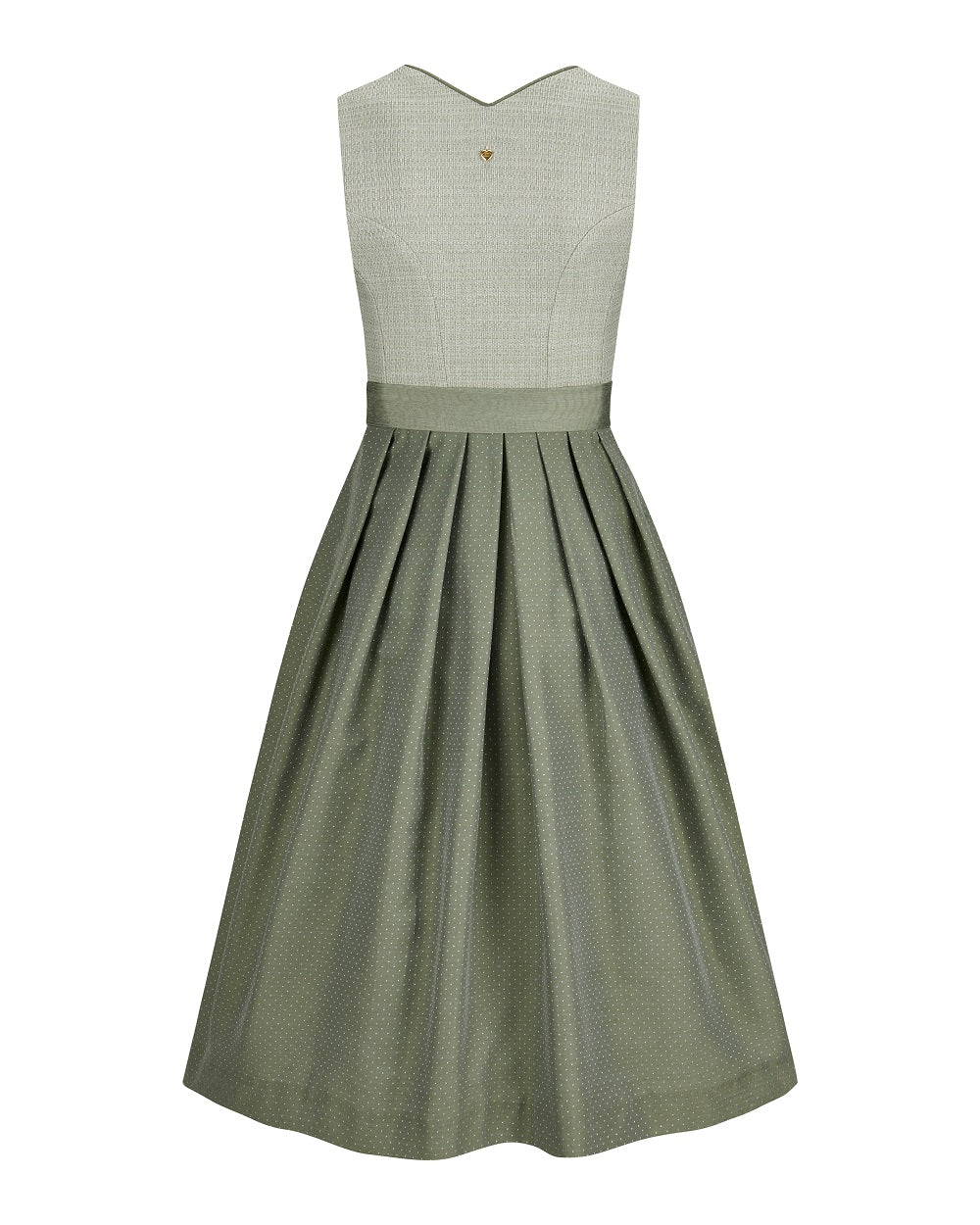 alpenherz-dirndl-greta-mit-knopf-jacquard-dirndl-eukalyptus image 2