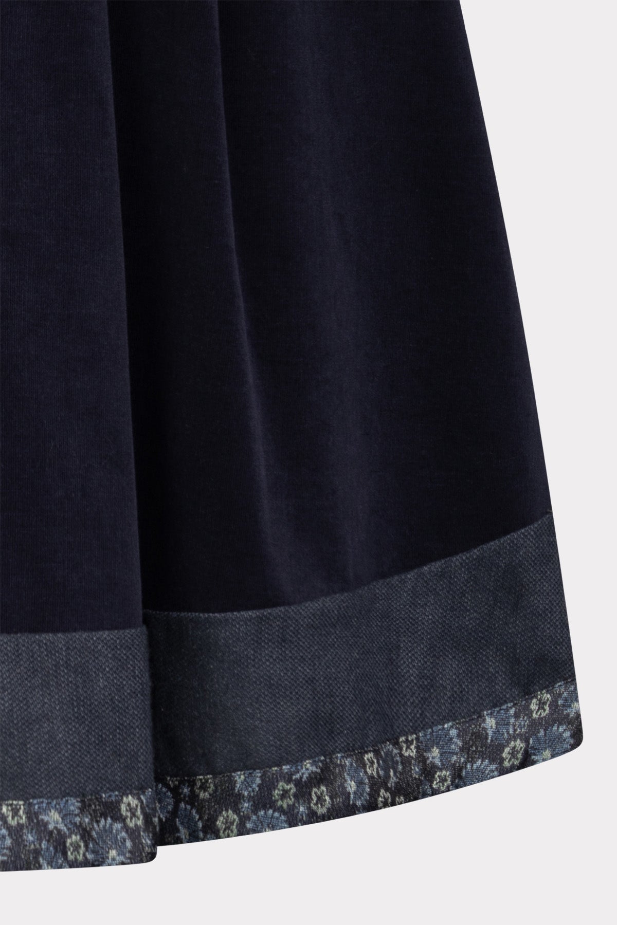 felicitas-damen-rock-rina-baumwollrock-blau-mit-denimsaum image 4