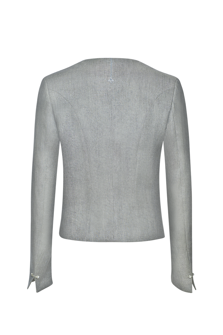 g-ssl-lichterglanz-leinenjacke-damen-grau-mit-strass image 2