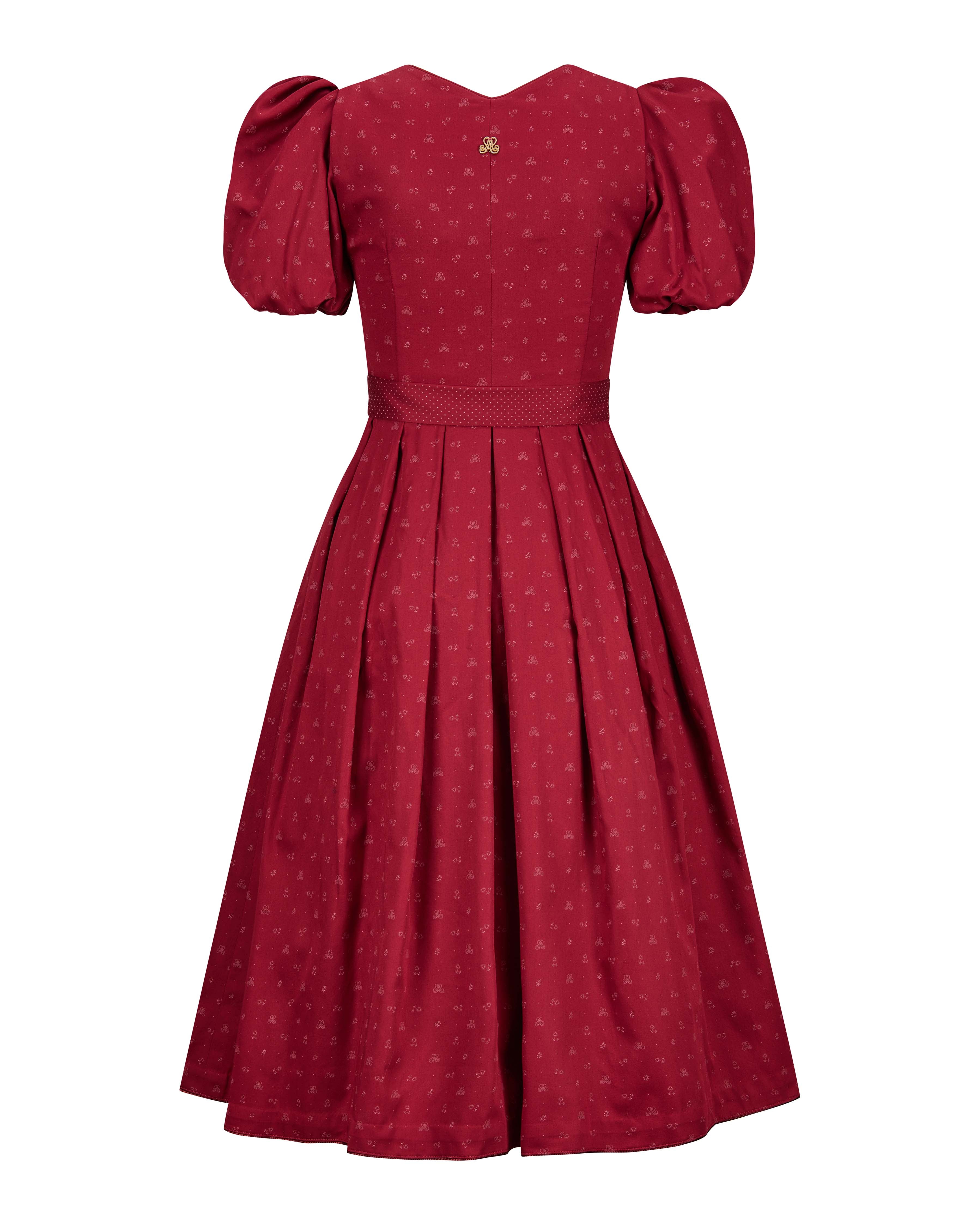 alpenherz-dirndl-lisa-dunkelrot-mit-abnehmbaren-puff-rmeln image 2