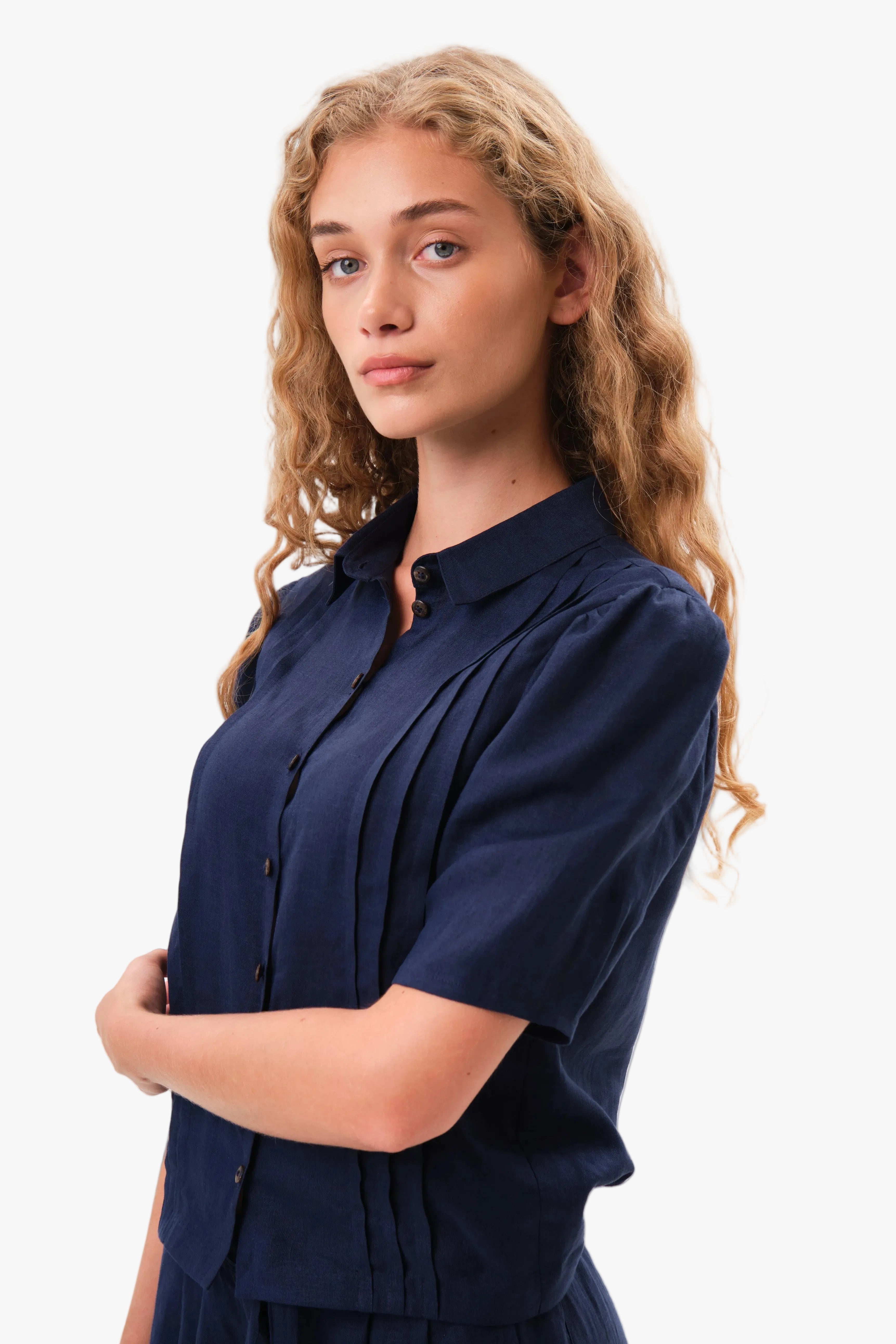 felicitas-damen-bluse-bettine-leinen-viskose-kurz-k-rpernah image 1