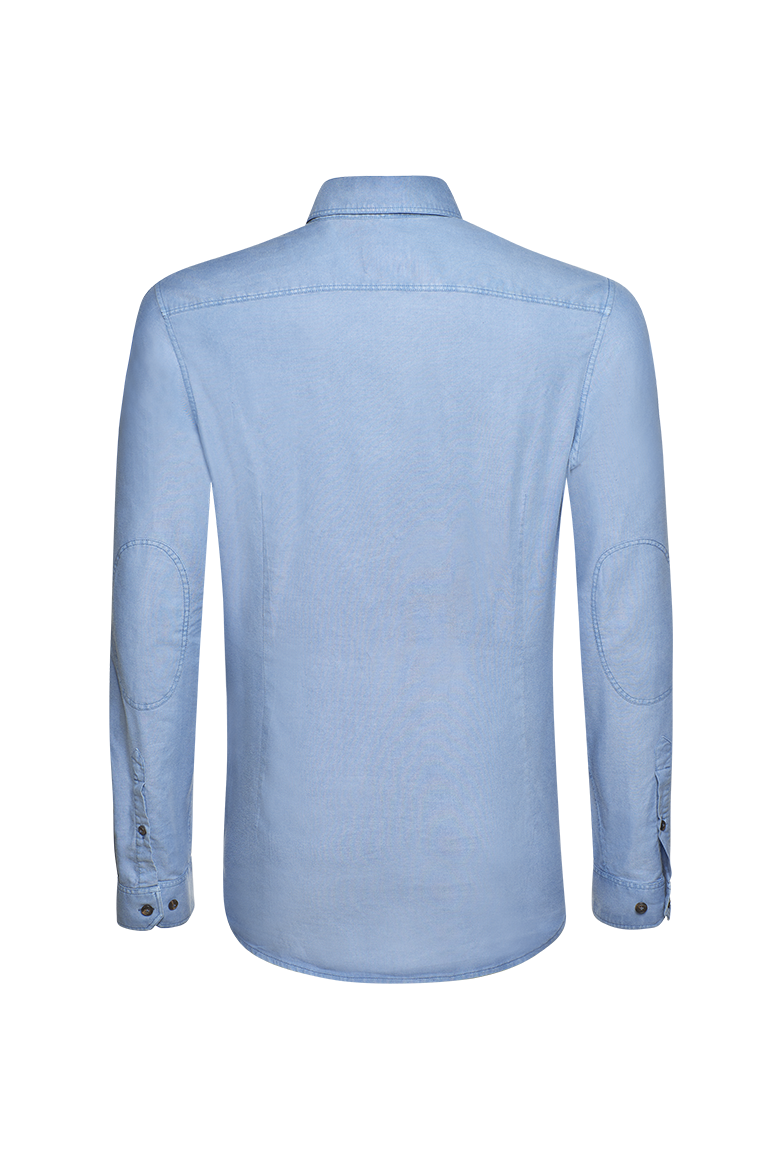 g-ssl-geradlinig-button-down-hemd-baumwolle-blau-herren image 2