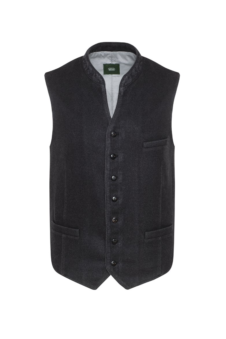 g-ssl-charmanter-kavalier-gilet-aus-loden-grau-schwarz-herren image 1