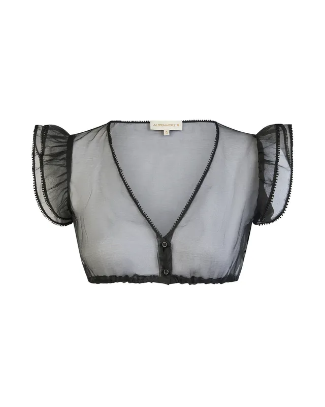 alpenherz-bluse-sarah-chiffon-schwarz-v-ausschnitt image 1