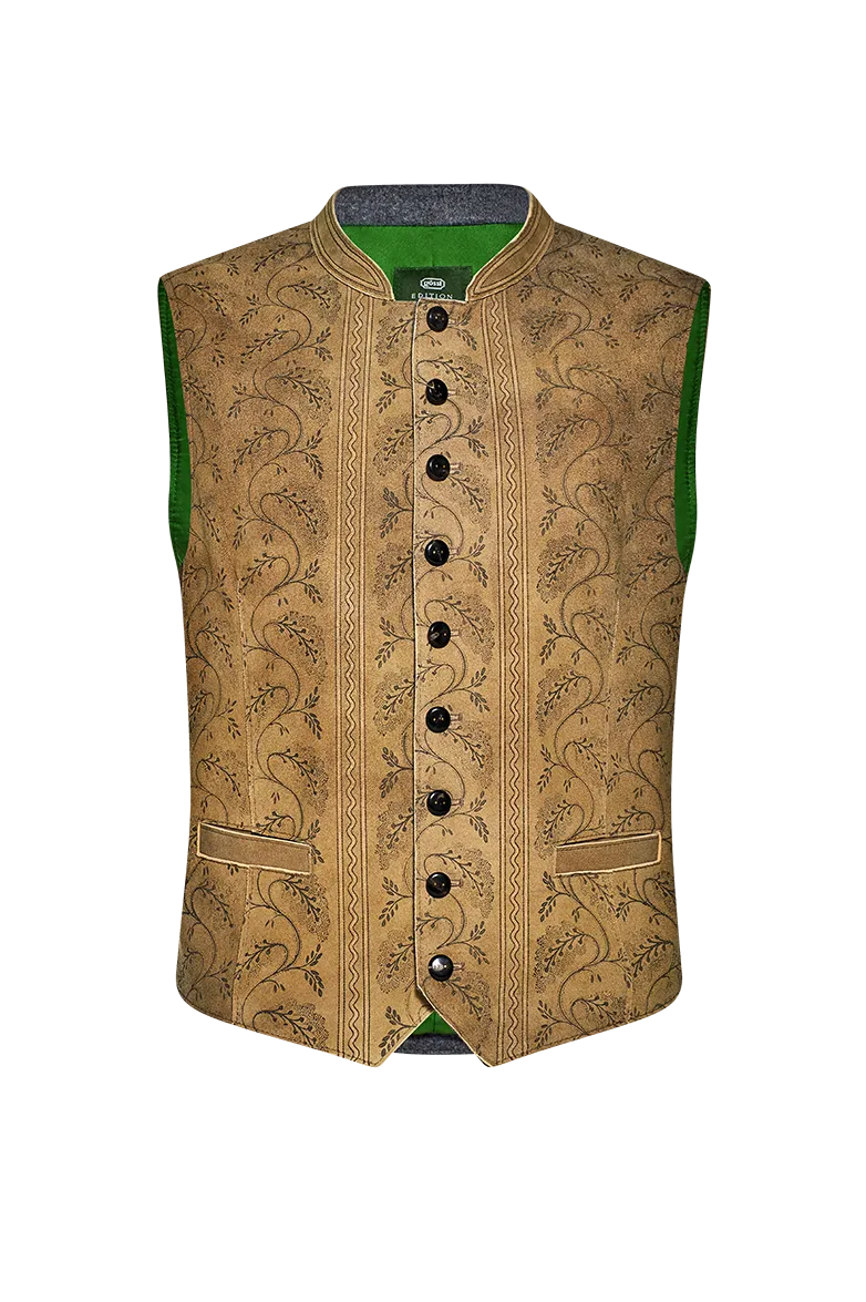 g-ssl-gilet-aus-hirschleder-herren-handdruck image 1