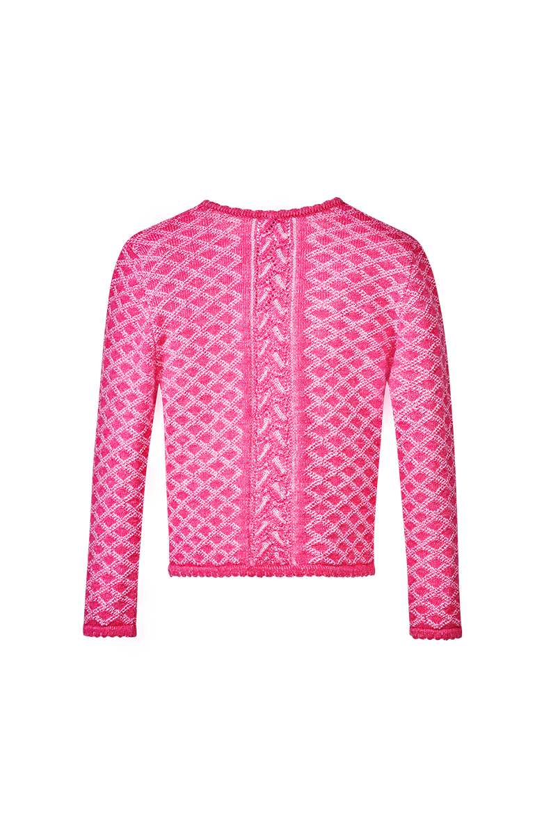 g-ssl-strickjacke-ganz-die-mama-merino-brokat-rosa image 2