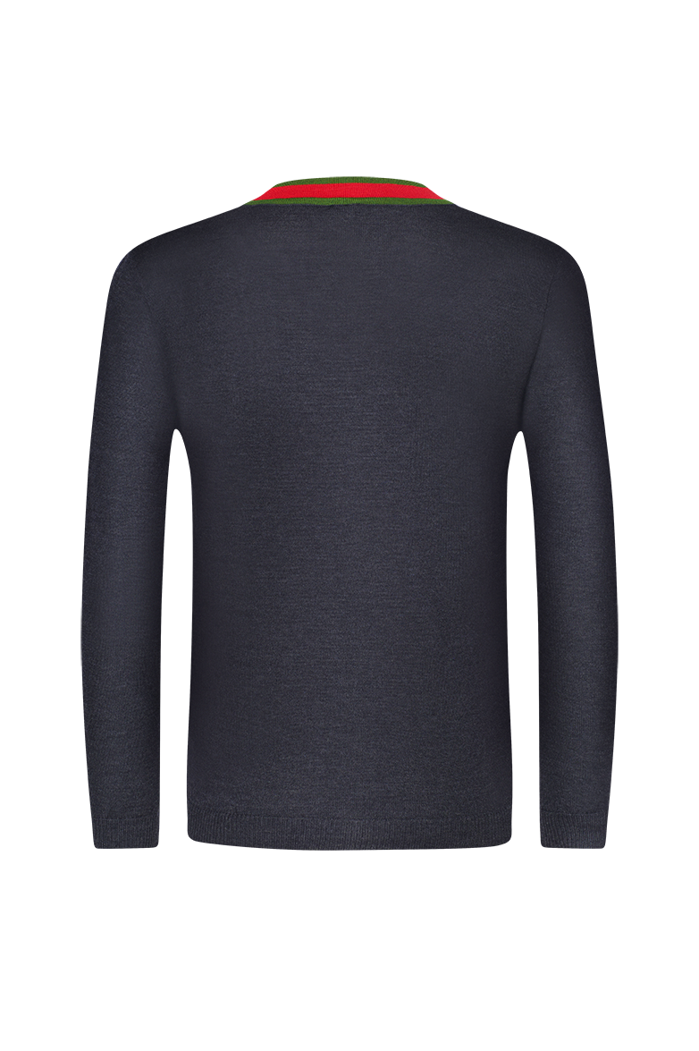 g-ssl-berchtesgadener-pullover-herren-aus-merino-schurwolle-grau-schwarz image 2