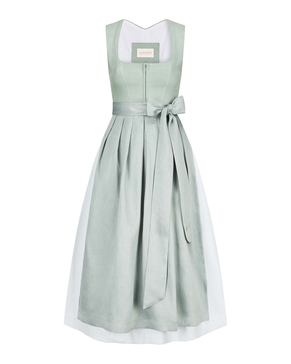 alpenherz-dirndl-marie-80cm-eukalyptus-mit-fl-gel-rmeln image 5
