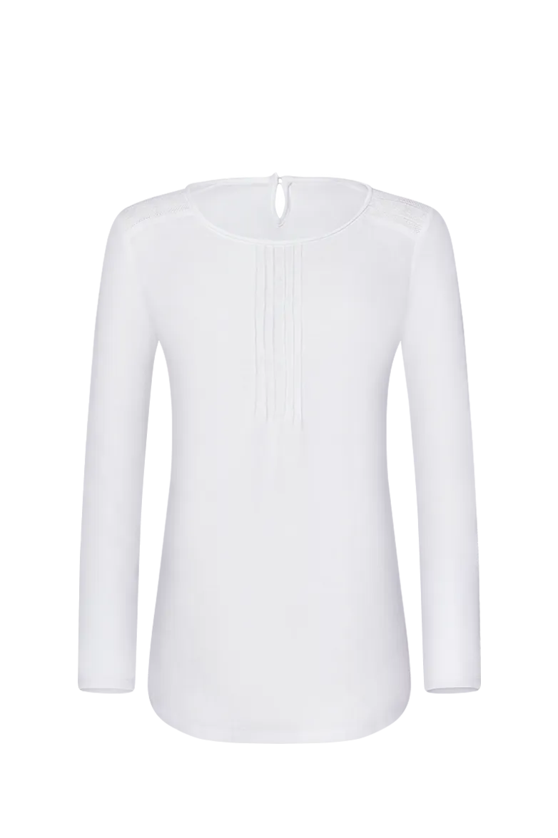 g-ssl-spitzen-shirt-trachten-bluse-wei-leinen image 1