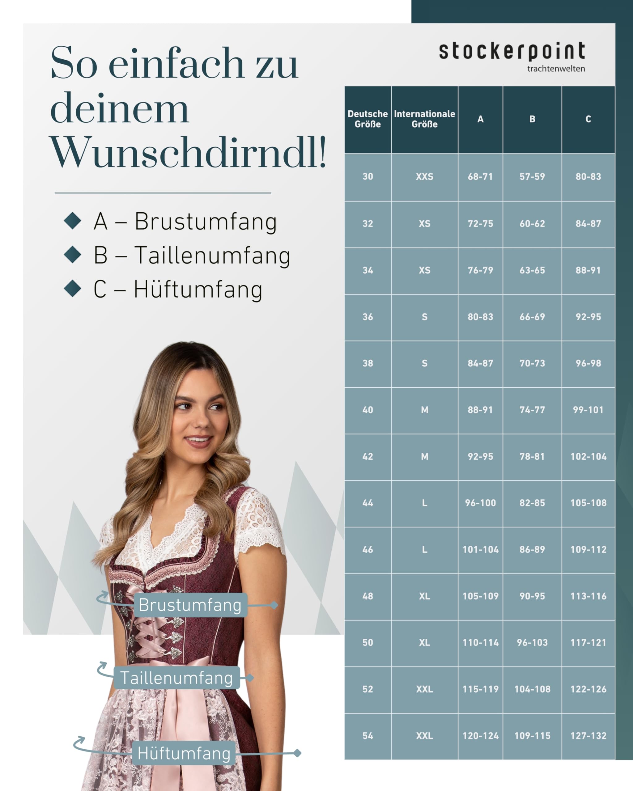 stockerpoint-dirndl-rosalinde-jacquard-dirndl-bordeaux image 6
