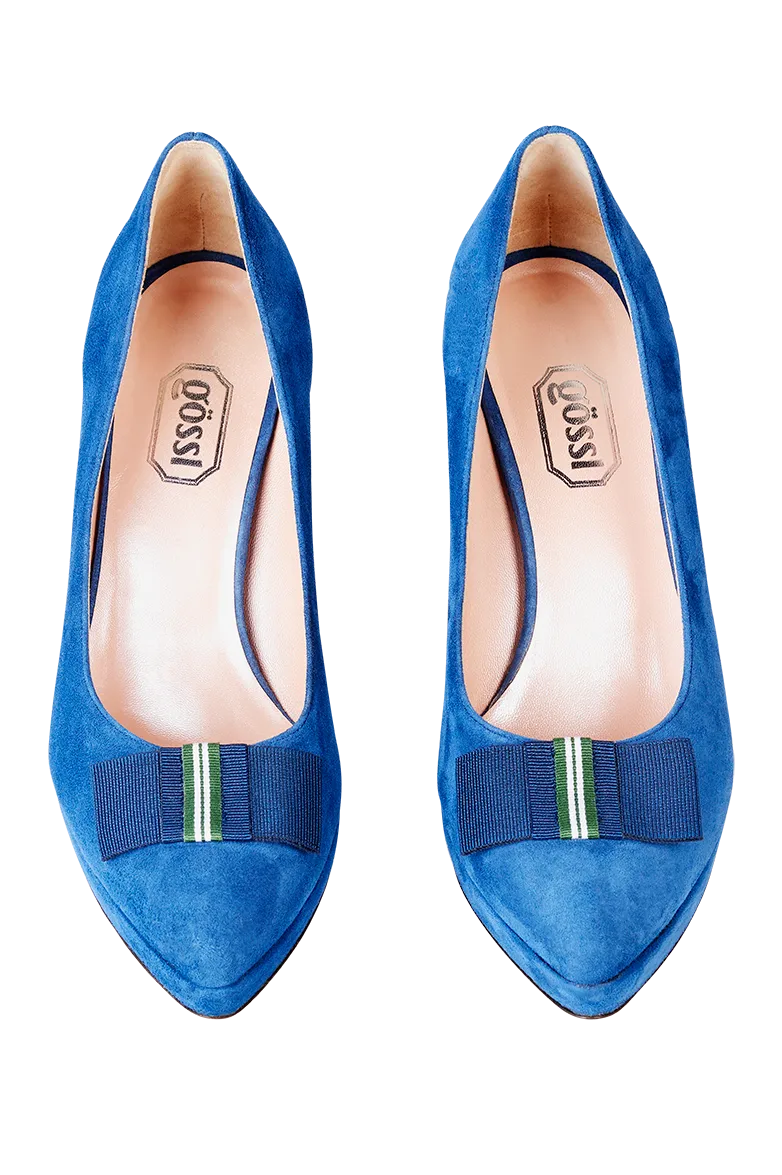 g-ssl-hoch-hinaus-high-heels-gr-n-veloursleder-mit-lampassenschleife image 1