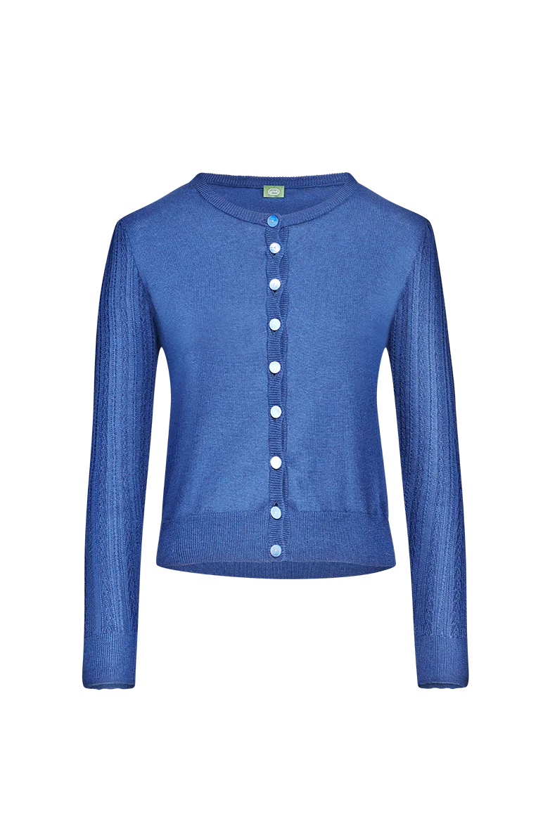 g-ssl-strickjacke-blau-mit-ajour-und-glockenmuster-perlmutt image 1