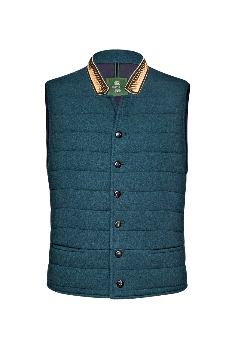 g-ssl-gestepptes-walkgilet-mit-lederkragen-und-seidenfutter image 1