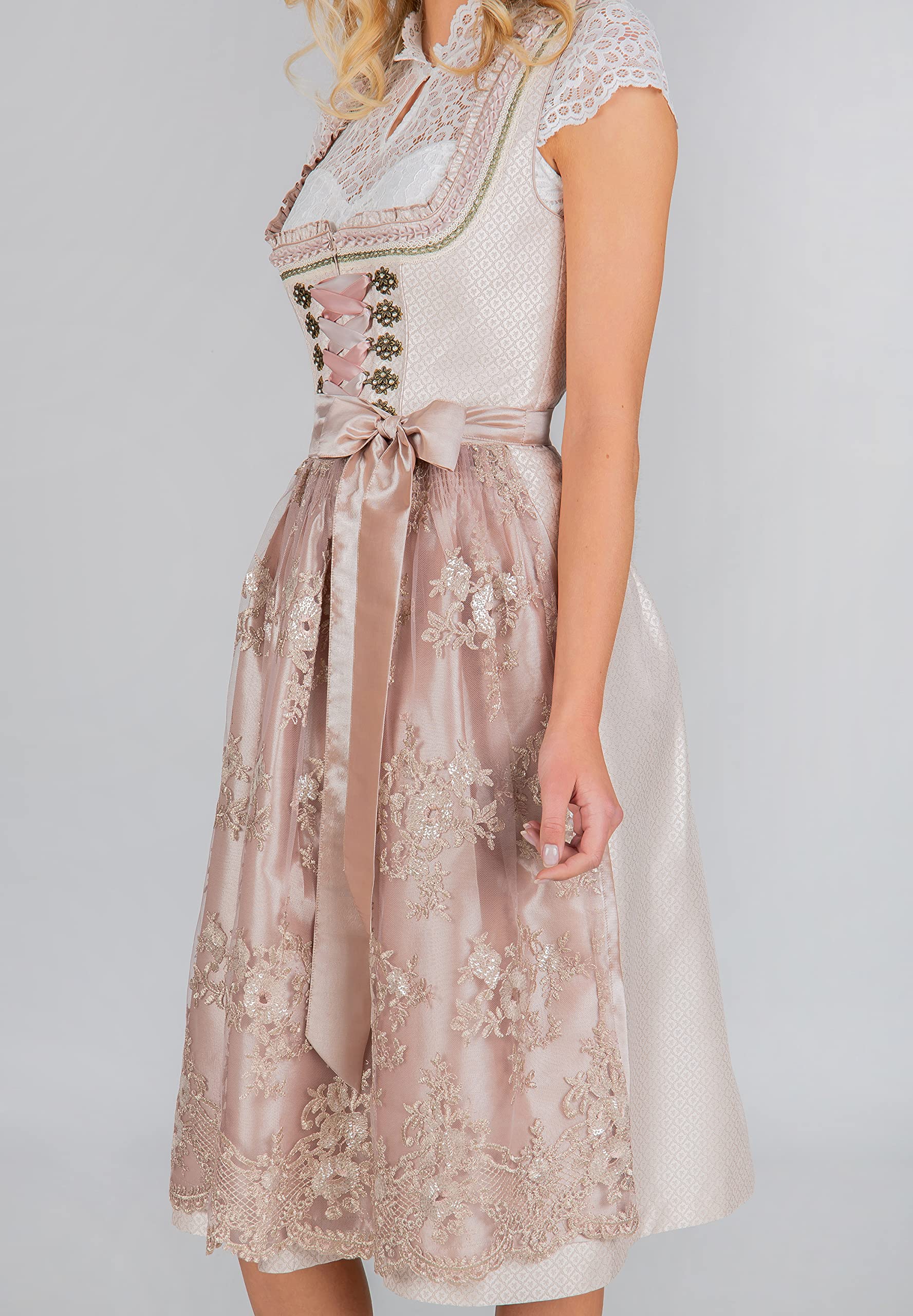 stockerpoint-dirndl-loretta-jacquard-dirndl-in-taupe image 4