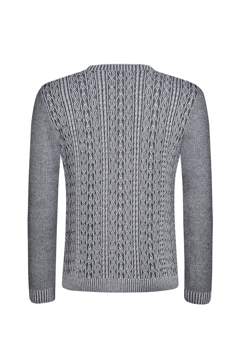 g-ssl-strickpullover-schurwolle-model-grau-schwarz-herren image 2