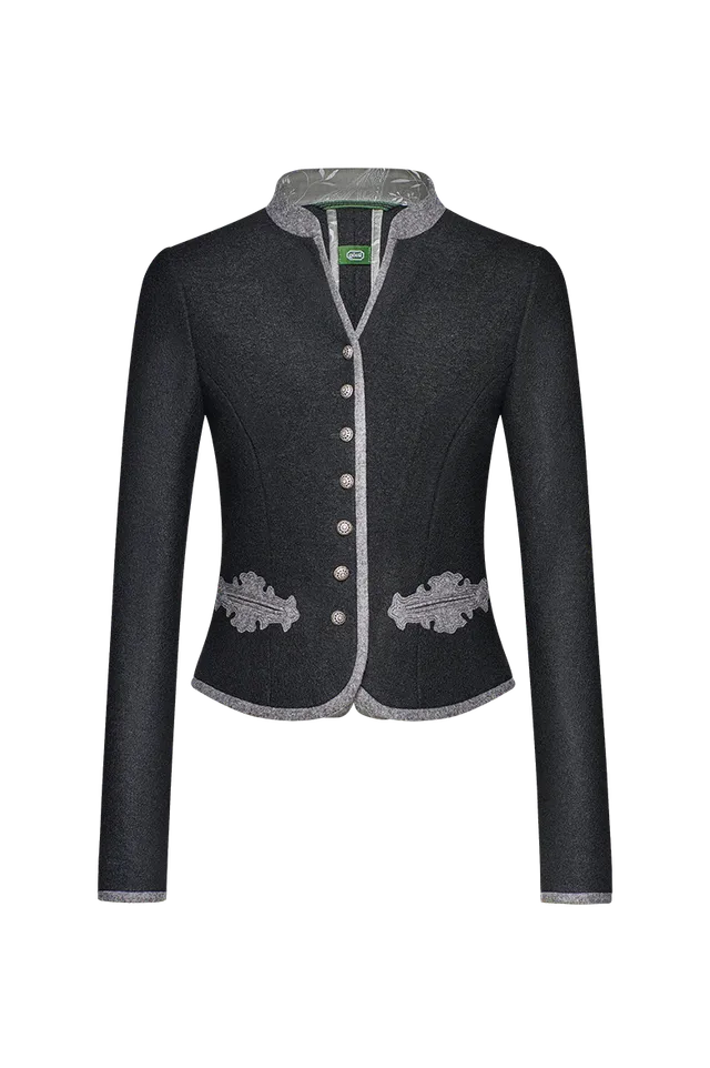 g-ssl-walkjacke-damen-viskose-wolle-grau-stehkragen image 1