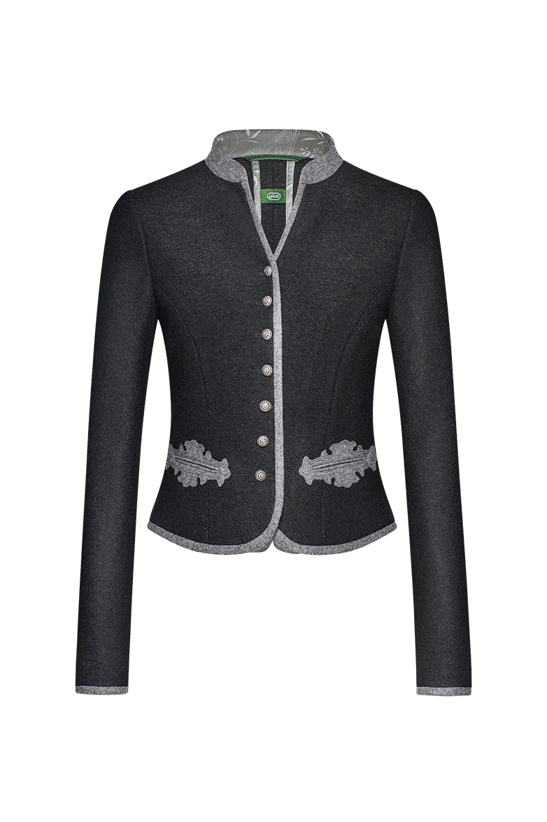g-ssl-walkjacke-damen-viskose-wolle-grau-stehkragen image 1
