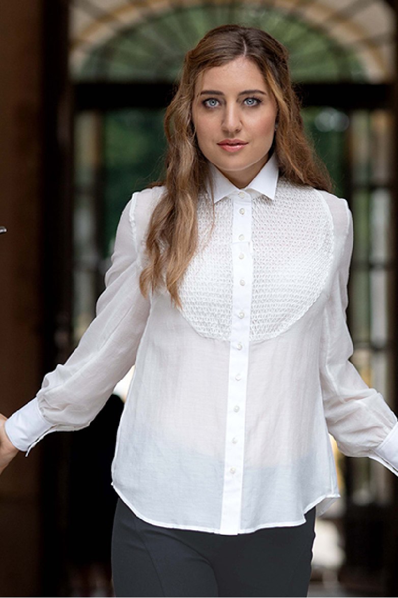 g-ssl-waffelsmok-bluse-damen-aus-baumwolle-und-seide-transparent image 7