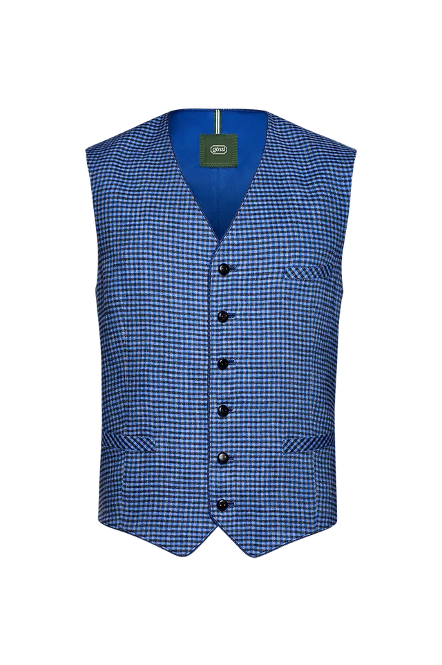 g-ssl-weste-aus-linnen-leinengilet-kariert-blau-herren image 1