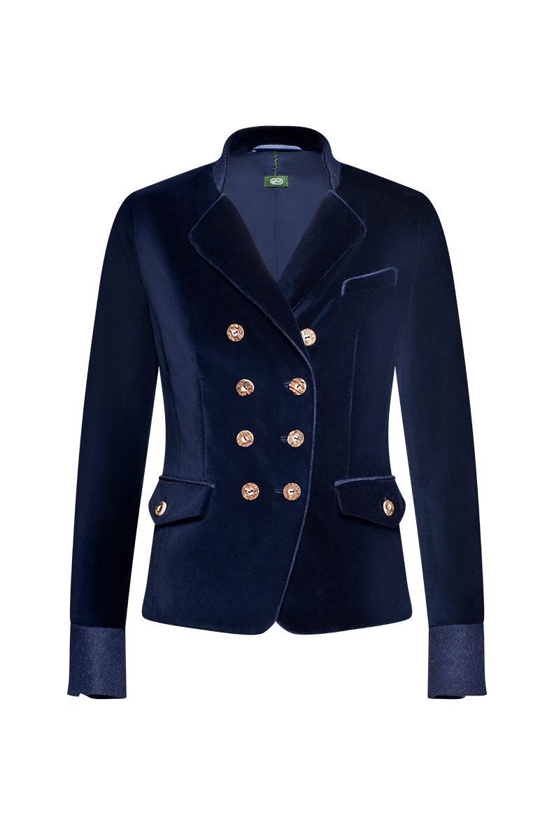 g-ssl-samtjacke-mit-revers-doppelreiher-baumwollsamt-hirschhorn-damen-blau image 1