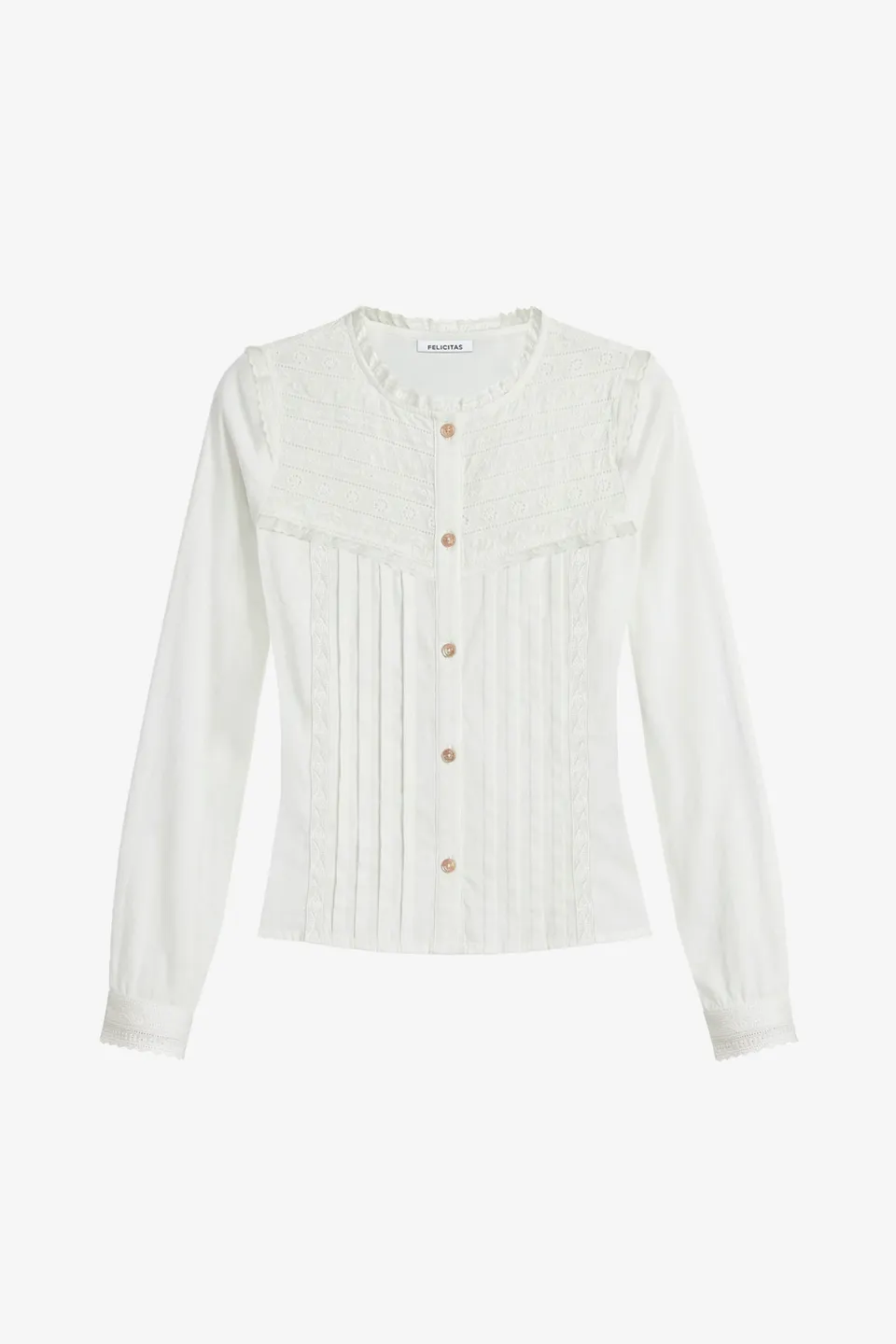 felicitas-damen-bluse-bibi-wei-mit-lochstick-und-r-schen image 1