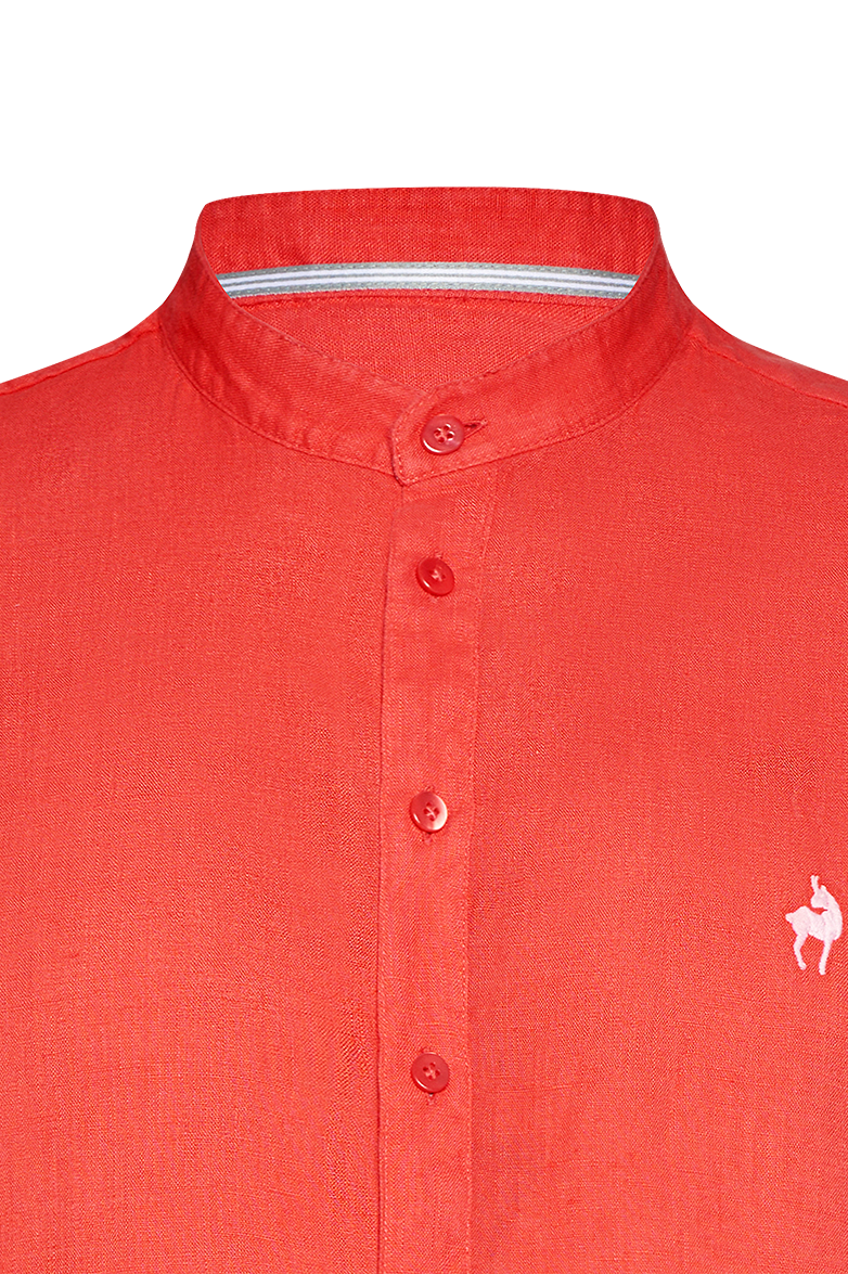 g-ssl-traditionelle-pfoad-herrenhemd-rot-normandie-leinen image 3