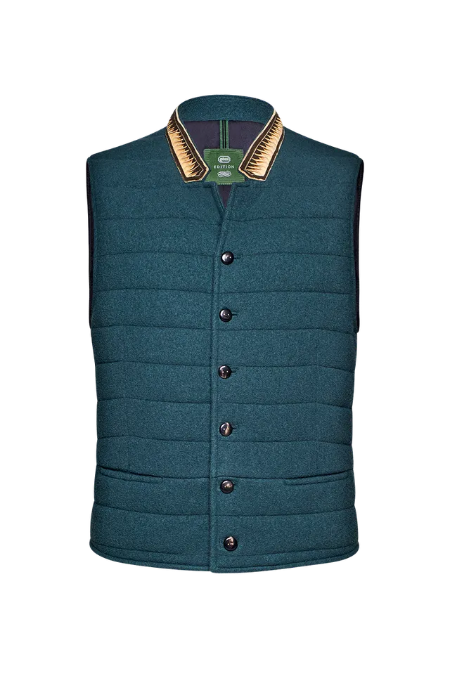 g-ssl-gestepptes-walkgilet-mit-lederkragen-und-seidenfutter image 1