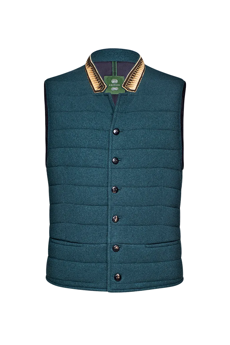 g-ssl-gestepptes-walkgilet-mit-lederkragen-und-seidenfutter image 1