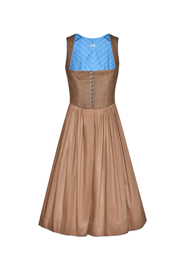 g-ssl-dirndl-mit-kontrastpaspel-braun-70-cm image 1
