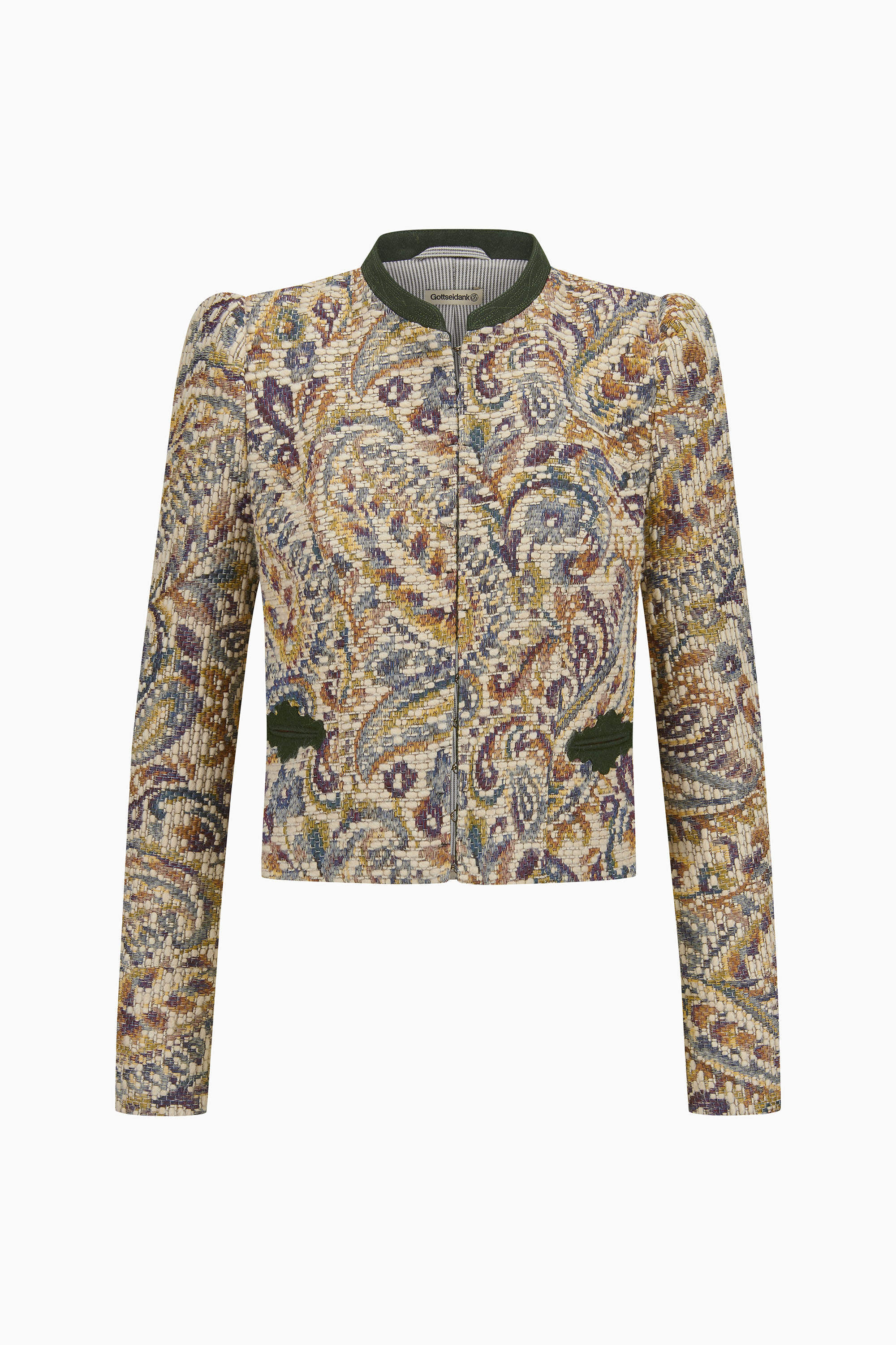 gottseidank-damenmiederjacke-zita-miederjacke-mit-stick-stehkragen-und-puffarm image 1