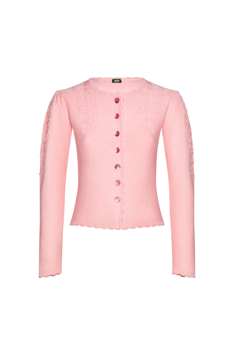 g-ssl-strickjacke-mit-puff-rmel-trachtenstrick-zopfmuster image 1