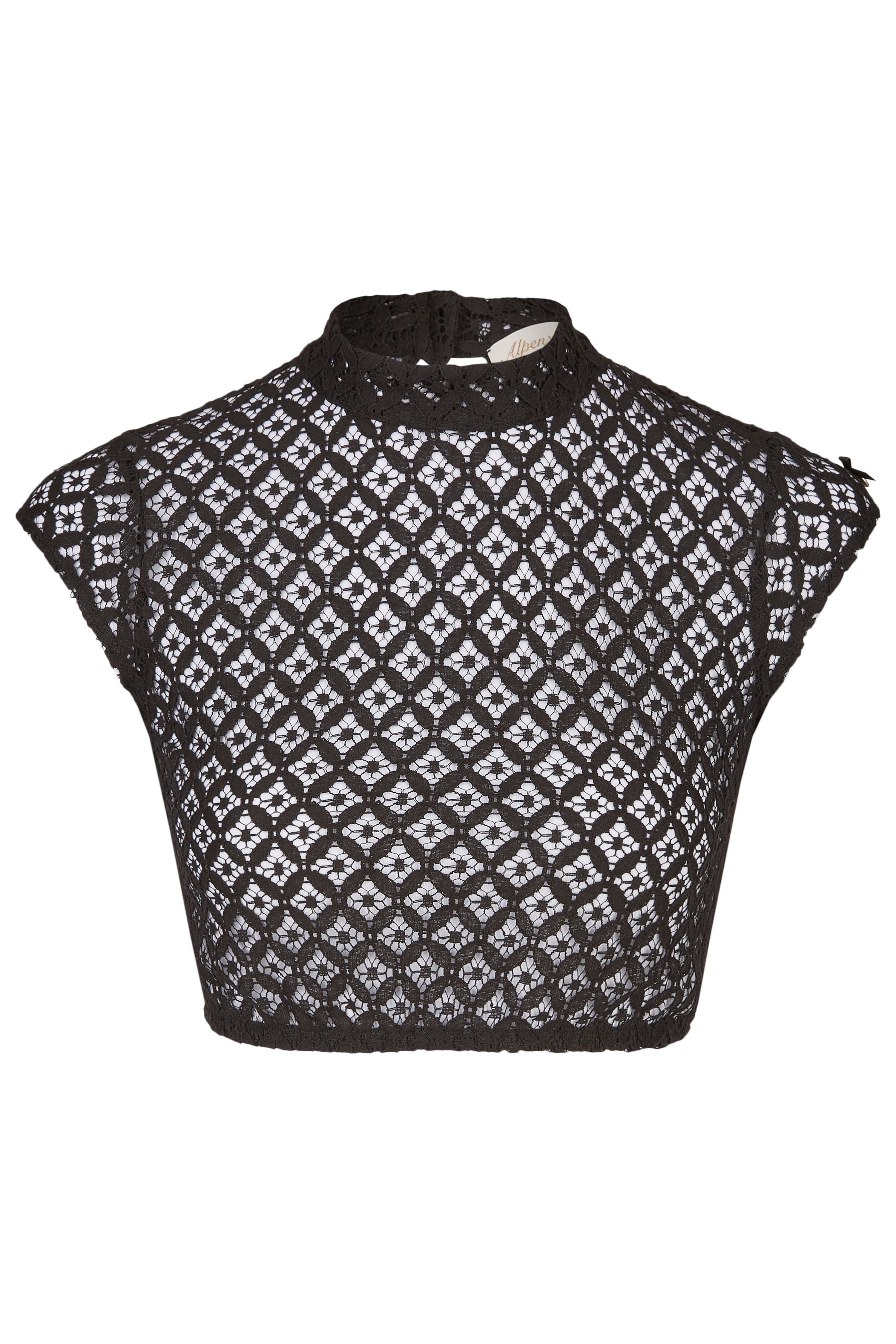 alpenherz-bluse-laila-kurzarm-schwarz-spitze-dirndlbluse image 1