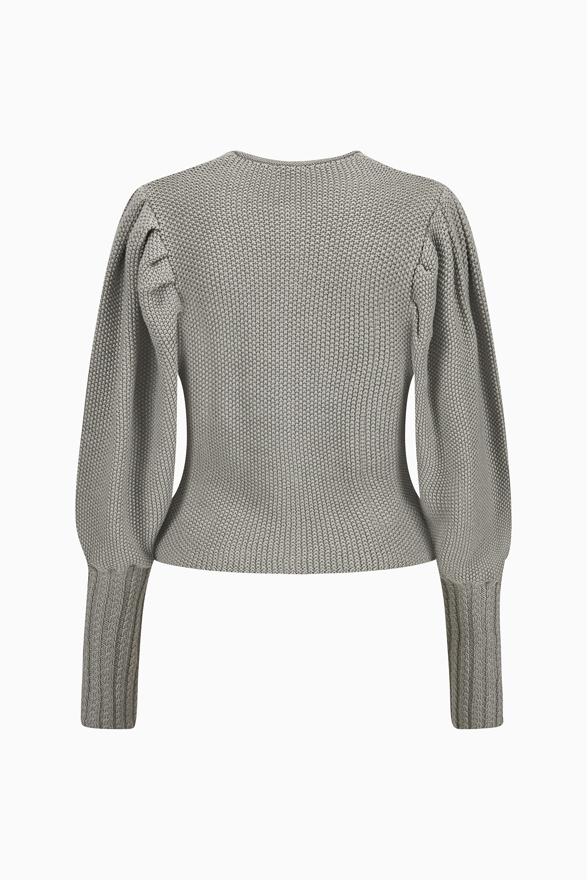 gottseidank-damenstrickjacke-gisela-uni-strickjacke-mit-puff-rmeln image 2