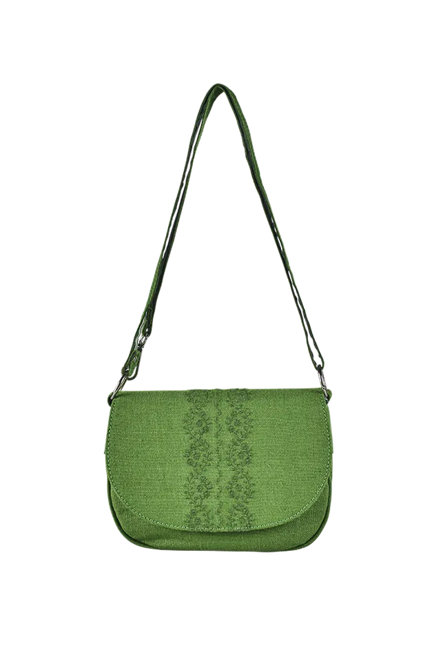 g-ssl-leinentasche-satteltasche-stickerei-gr-n image 1