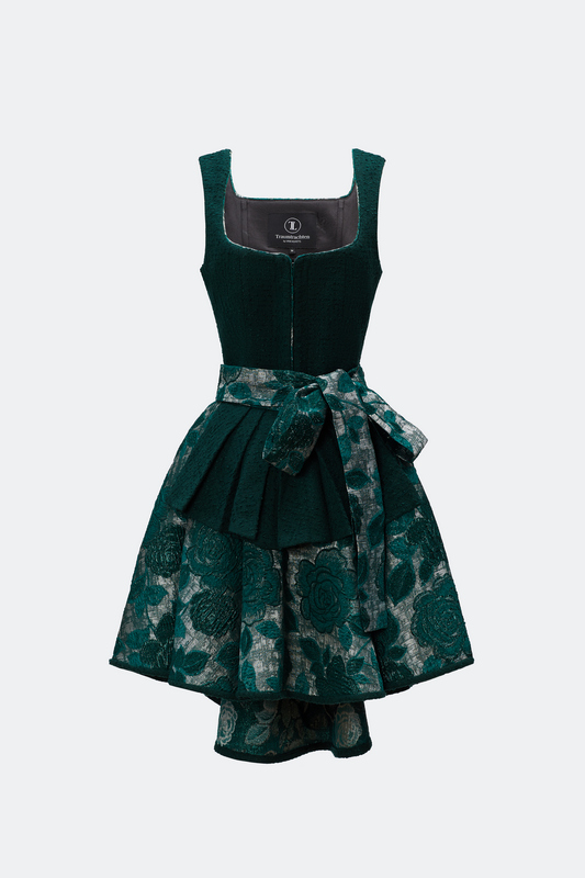 traumtrachten-designerdirndl-zita-mit-tweedmieder-in-gr-n image 1
