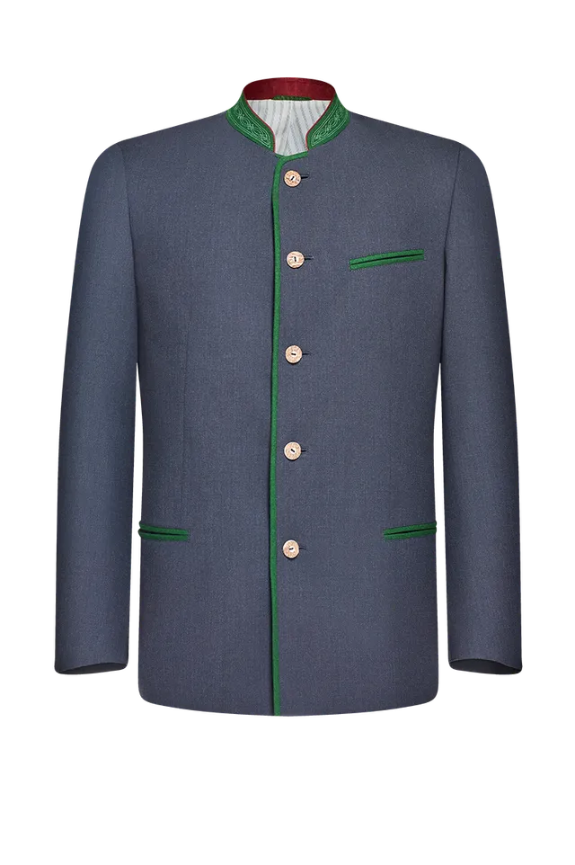g-ssl-steirischer-husar-langgestellt-herrenjacke-grau-schwarz image 1