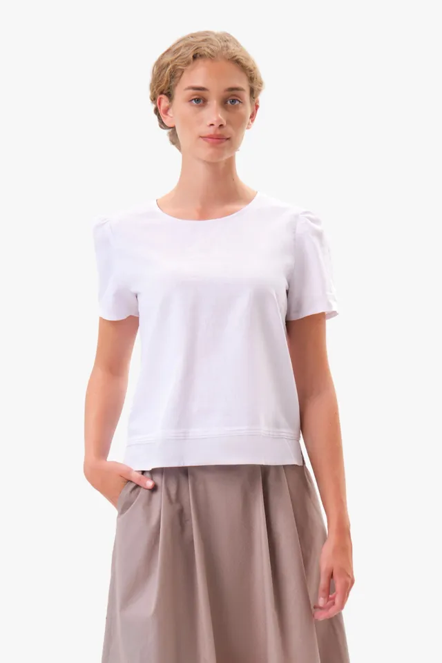 felicitas-bena-damen-bluse-kurzarm-leinen-baumwolle image 1