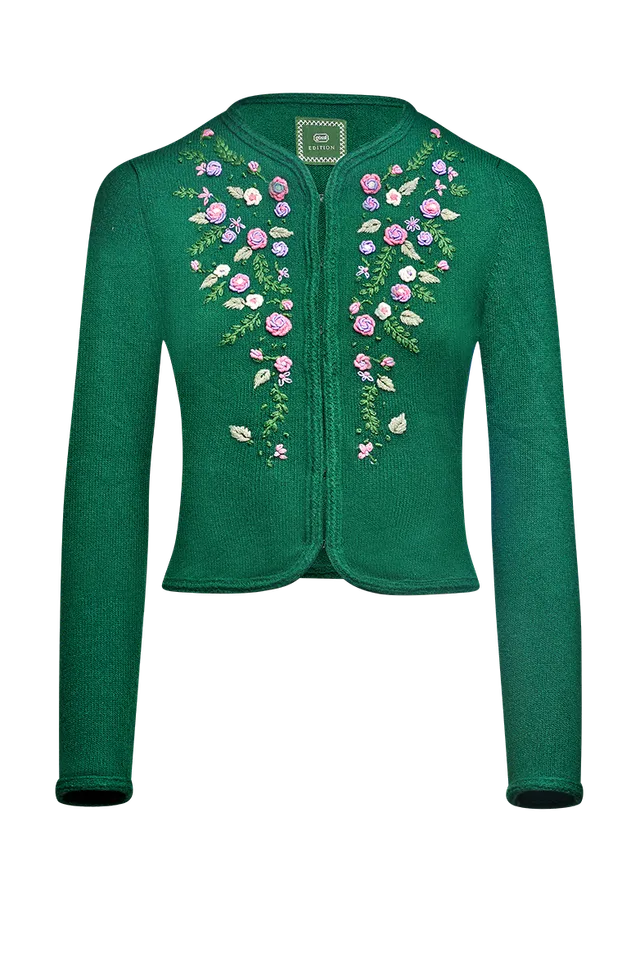 g-ssl-strickjacke-edition-damen-merinowolle-mit-handstickerei-gr-n image 1
